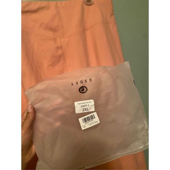 ESOFT Wide Leg Pants High-Waisted Yoga Work Dress Pants Pockets 2XL NWOT - Picture 7 of 7